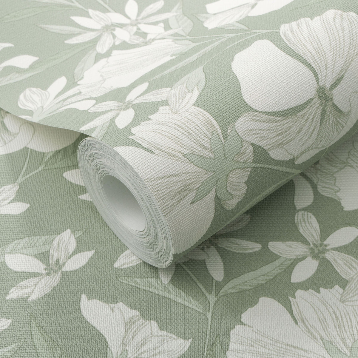 Veer Decor Floral Breeze Green Wallpaper 8411-VRTR-AC2