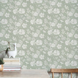 Veer Decor Floral Breeze Green Wallpaper 8411-VRTR-AC2