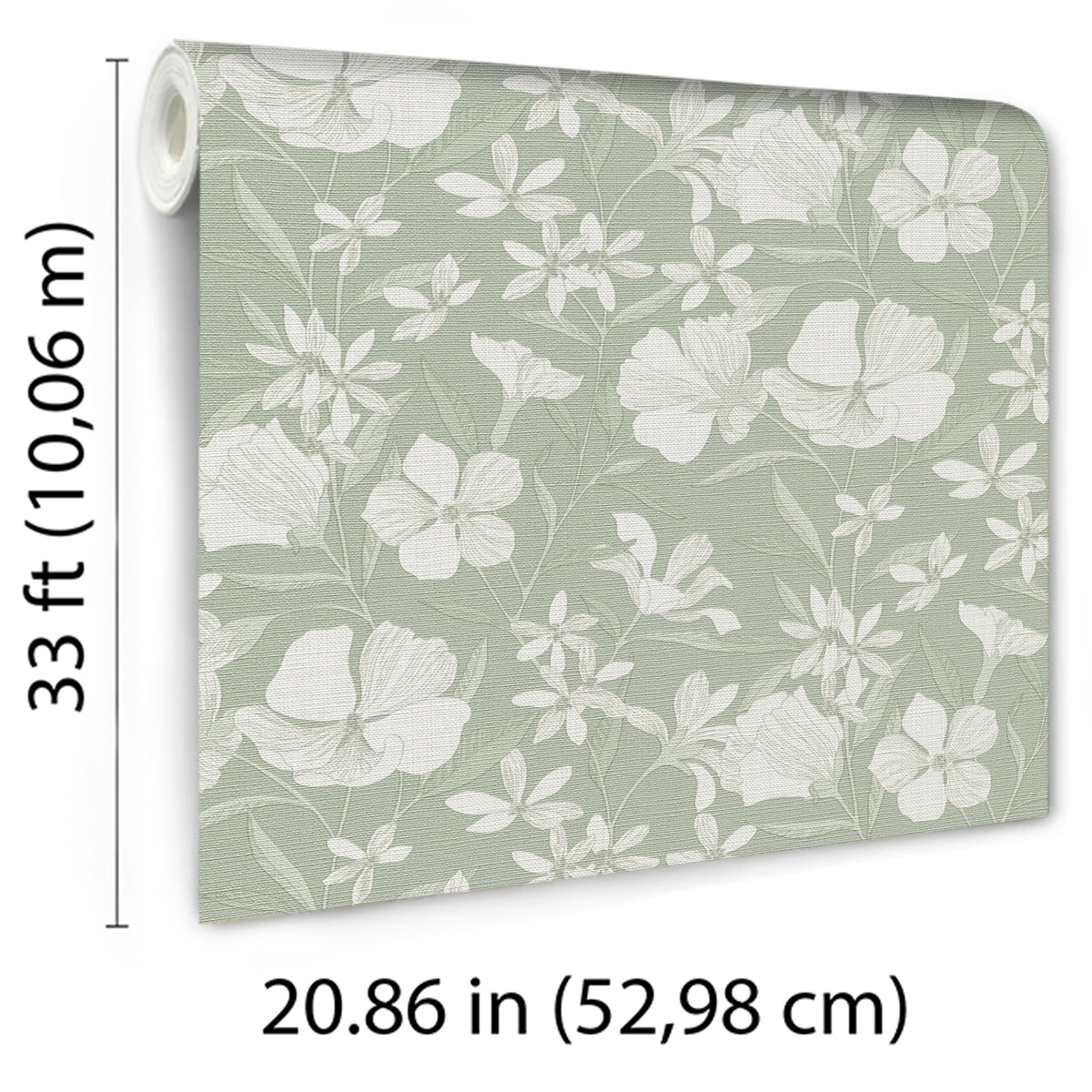 Veer Decor Floral Breeze Green Wallpaper 8411-VRTR-AC2