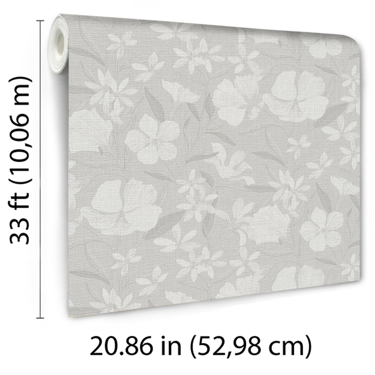 Veer Decor Floral Breeze Grey Wallpaper 8411-VRTR-AC3