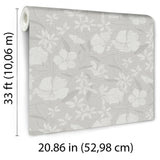 Veer Decor Floral Breeze Grey Wallpaper 8411-VRTR-AC3