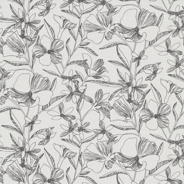 Veer Decor Floral Breeze Black Wallpaper 8411-VRTR-AC4