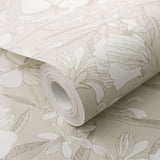 Veer Decor Floral Breeze Beige Wallpaper 8411-VRTR-AC5