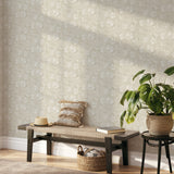 Veer Decor Floral Breeze Beige Wallpaper 8411-VRTR-AC5