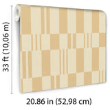 Veer Decor Sun Geo Stripe Orange Wallpaper 8411-VRTR-AD2