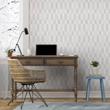 Veer Decor Sun Geo Stripe Grey Wallpaper 8411-VRTR-AD3