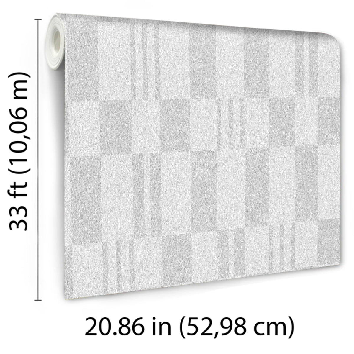 Veer Decor Sun Geo Stripe Grey Wallpaper 8411-VRTR-AD3