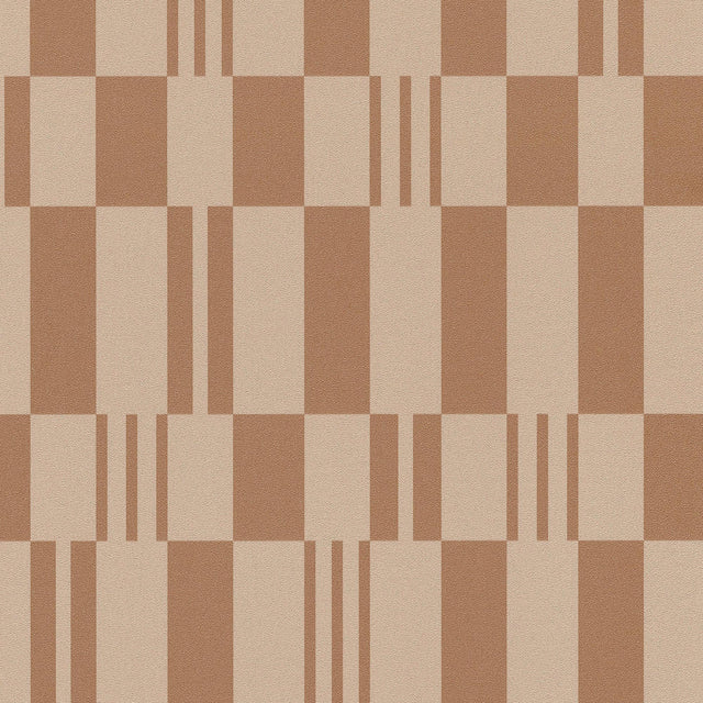 Veer Decor Sun Geo Stripe Brown Wallpaper 8411-VRTR-AD4
