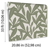 Veer Decor Shadowleaf Green Wallpaper 8411-VRTR-AE1