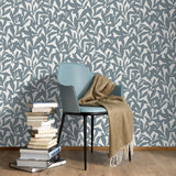 Veer Decor Shadowleaf Blue Wallpaper 8411-VRTR-AE2