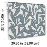 Veer Decor Shadowleaf Blue Wallpaper 8411-VRTR-AE2