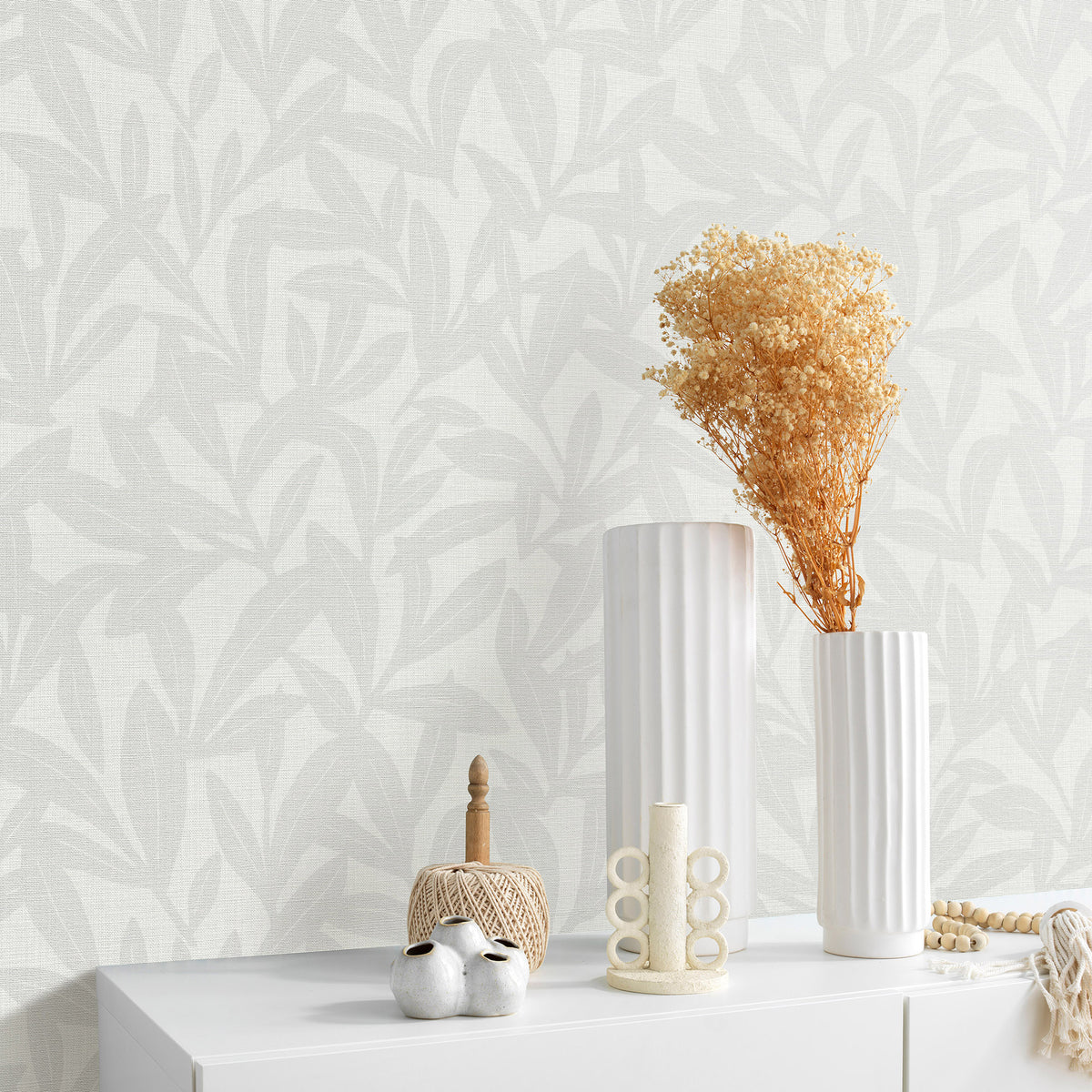 Veer Decor Shadowleaf Grey Wallpaper 8411-VRTR-AE3