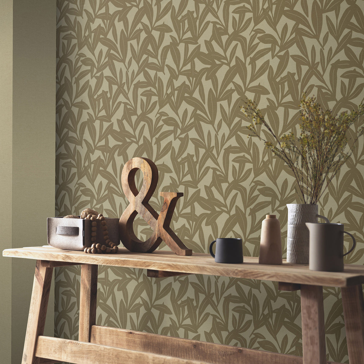 Veer Decor Shadowleaf Sage Wallpaper 8411-VRTR-AE4