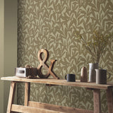 Veer Decor Shadowleaf Sage Wallpaper 8411-VRTR-AE4