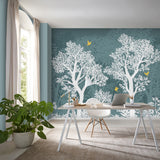 Veer Decor Forest Flight Teal Wall Mural 8411-VRTR-AF-2
