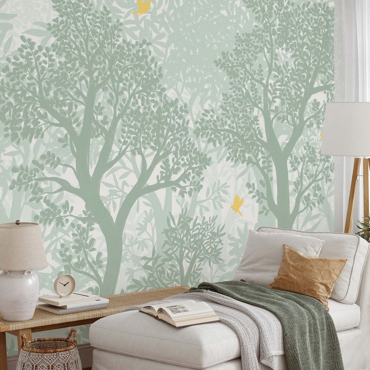 Veer Decor Forest Flight Green Wall Mural 8411-VRTR-AF-3