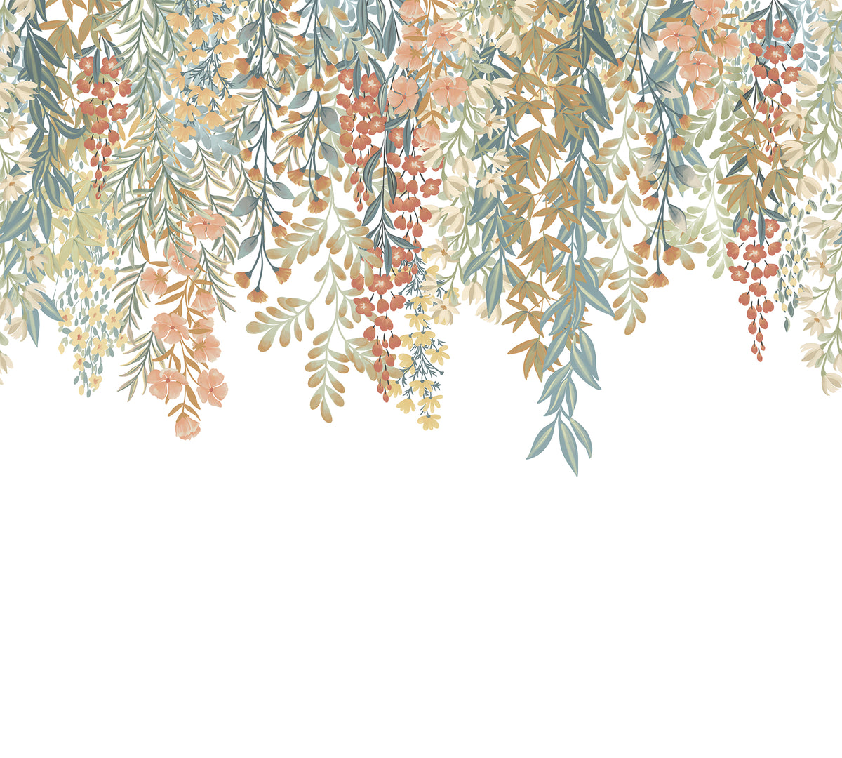 Veer Decor Falling Folliage Beige Wall Mural 8411-VRTR-AG