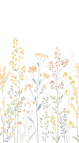Veer Decor Meadow Rise Orange Wall Mural 8411-VRTR-AH-1