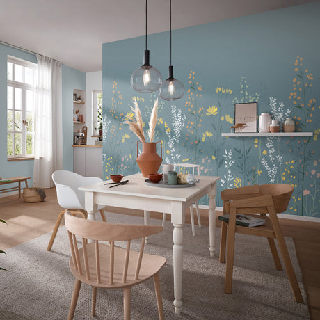 Veer Decor Meadow Rise Grey Wall Mural 8411-VRTR-AH-2