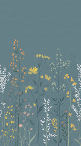 Veer Decor Meadow Rise Grey Wall Mural 8411-VRTR-AH-2