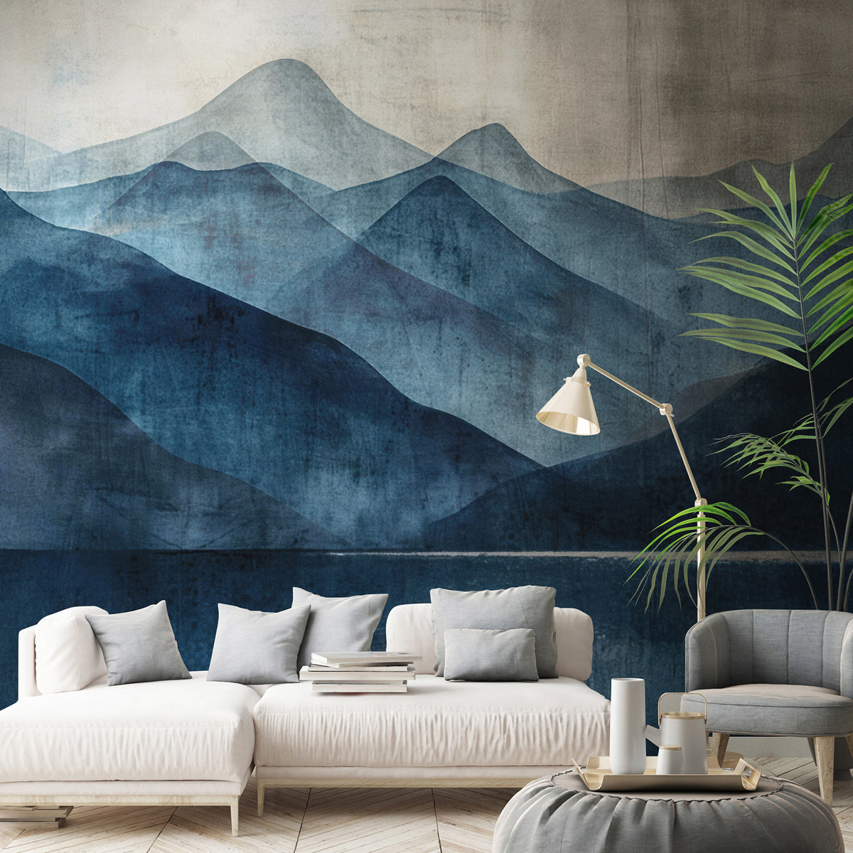Veer Decor Indigo Silence Blue Wall Mural 8412-VRAED-AA