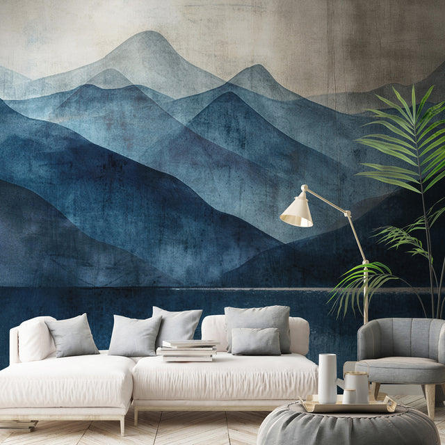 Veer Decor Indigo Silence Blue Wall Mural 8412-VRAED-AA