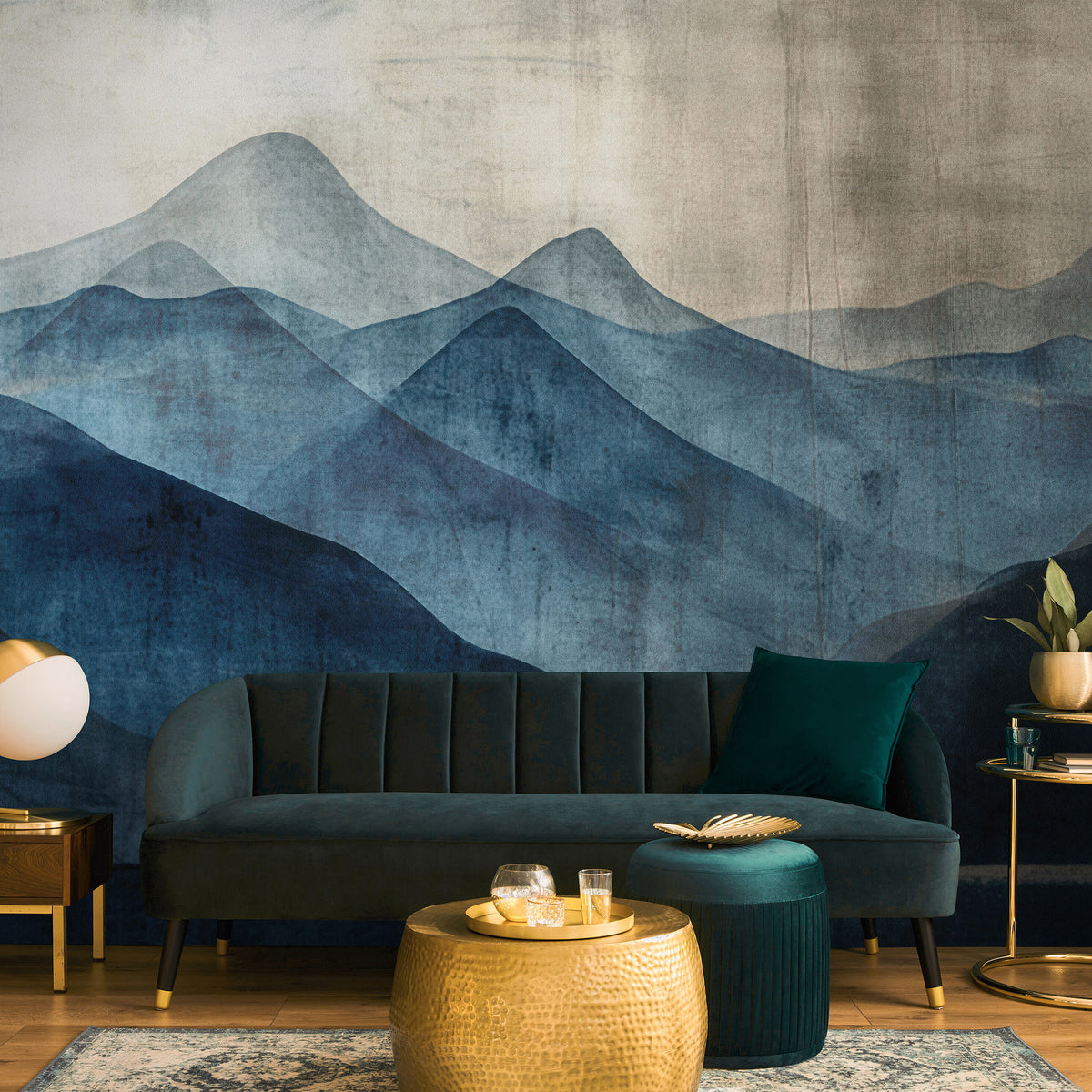 Veer Decor Indigo Silence Blue Wall Mural 8412-VRAED-AA