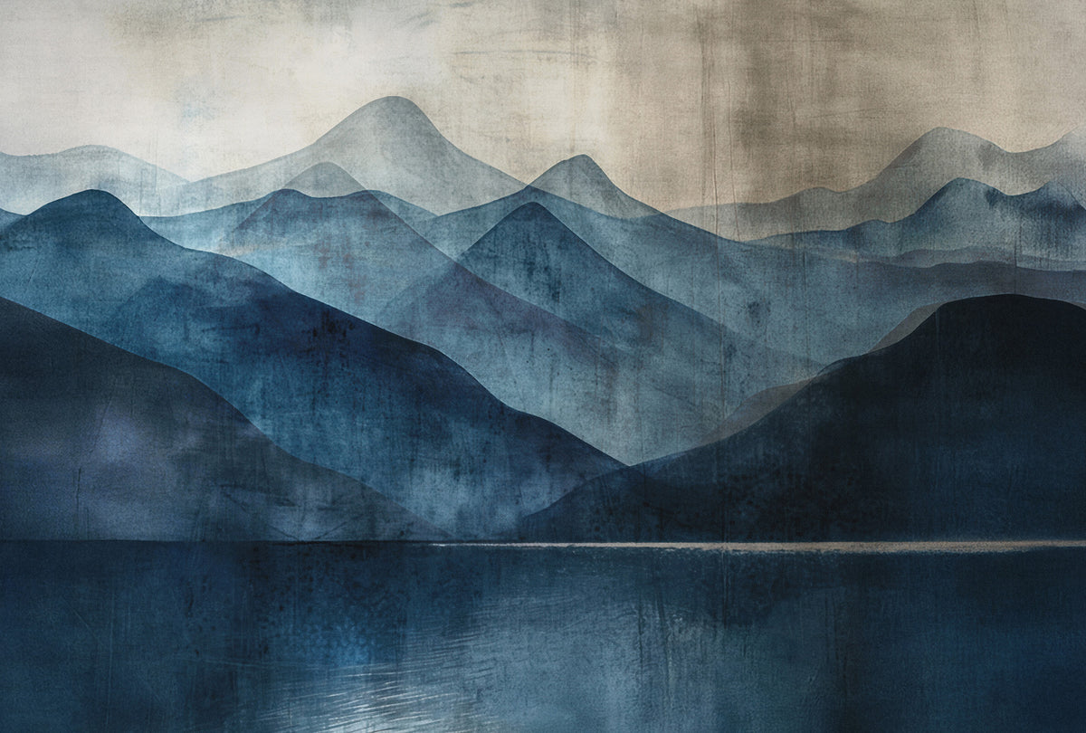 Veer Decor Indigo Silence Blue Wall Mural 8412-VRAED-AA
