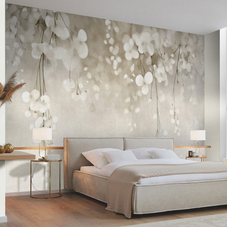 Veer Decor Ivory Rain Grey Wall Mural 8412-VRAED-AC