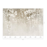 Veer Decor Ivory Rain Grey Wall Mural 8412-VRAED-AC