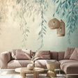 Veer Decor Silent Leaves Teal Wall Mural 8412-VRAED-AF