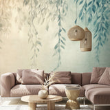 Veer Decor Silent Leaves Teal Wall Mural 8412-VRAED-AF