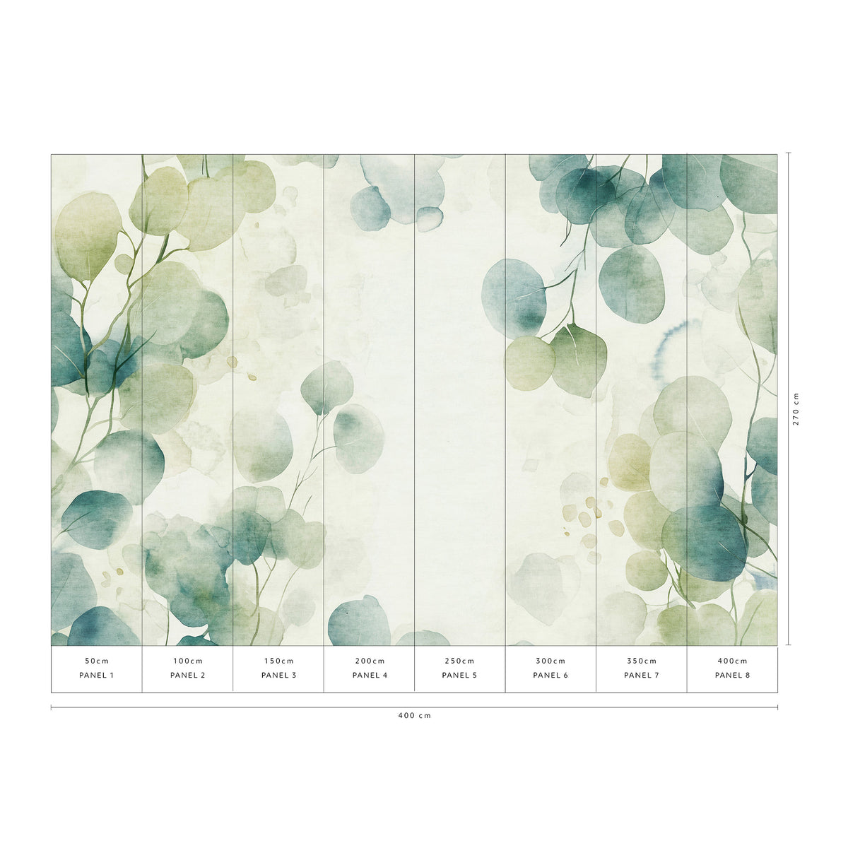 Veer Decor Green Whisper Green Wall Mural 8412-VRAED-AG
