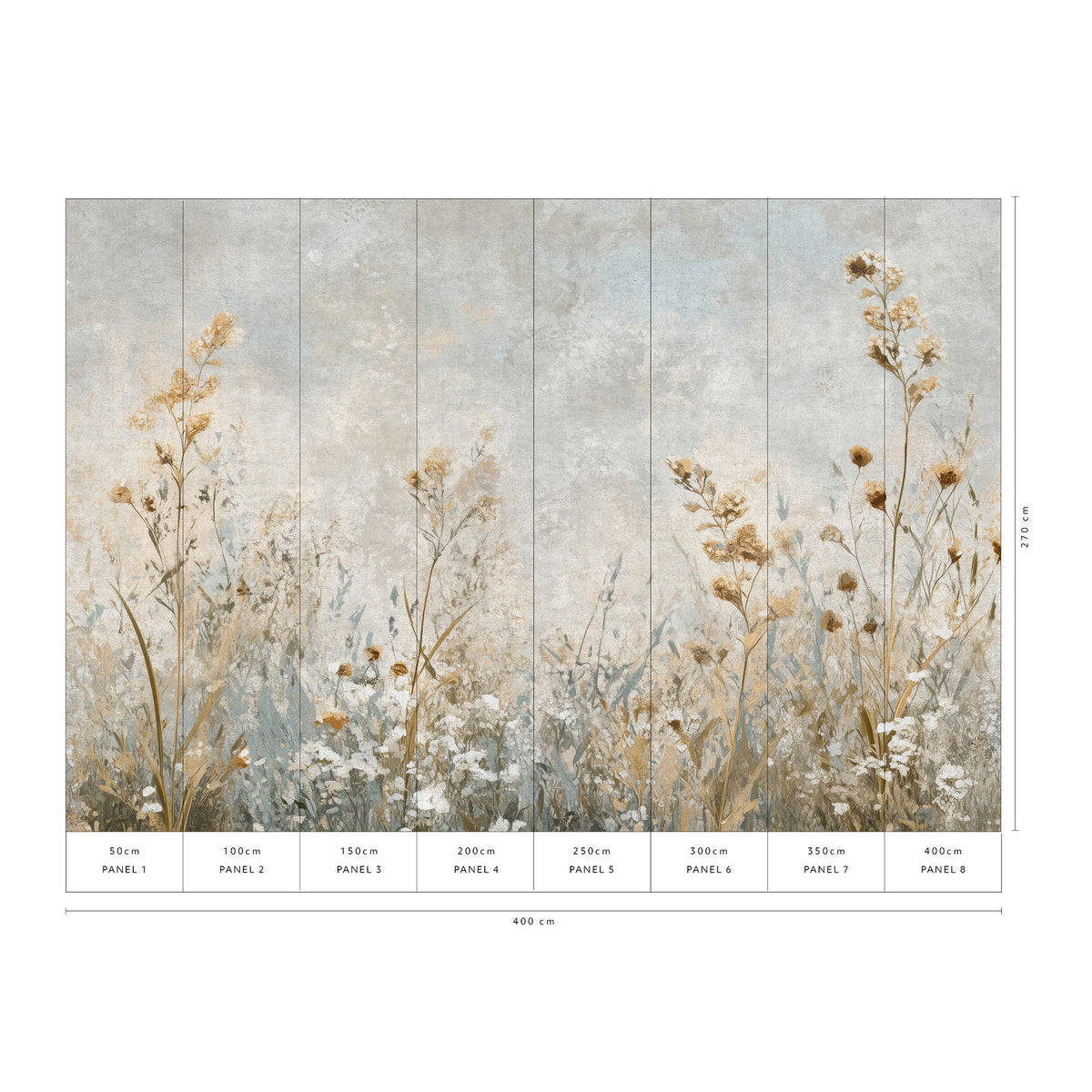 Veer Decor Solena Beige Wall Mural 8412-VRAED-AH
