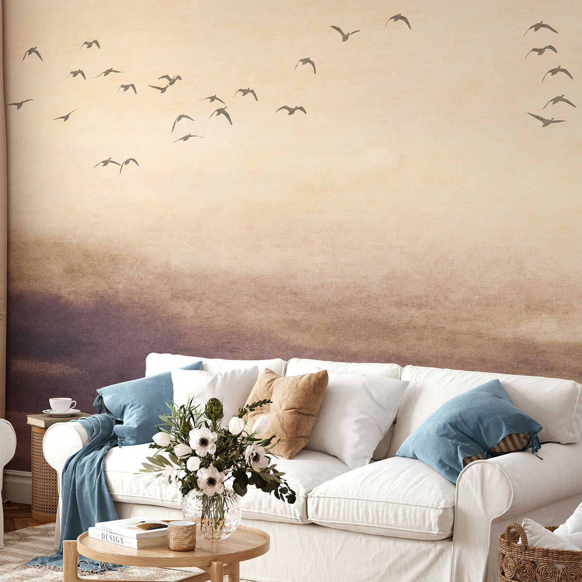 Veer Decor Silent Sky Beige Wall Mural 8412-VRAED-AM
