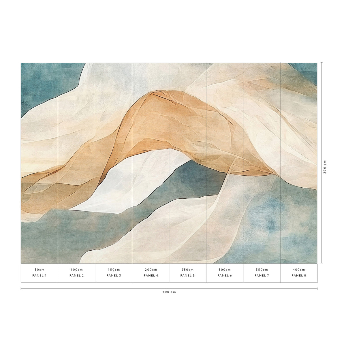 Veer Decor Ventura Blue Wall Mural 8412-VRAED-AN