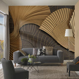 Veer Decor Luness Gold Wall Mural 8412-VRAED-AQ