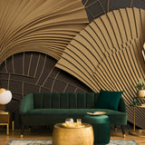 Veer Decor Luness Gold Wall Mural 8412-VRAED-AQ