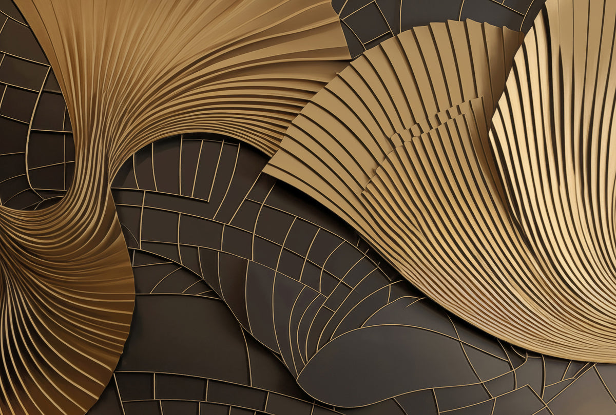 Veer Decor Luness Gold Wall Mural 8412-VRAED-AQ