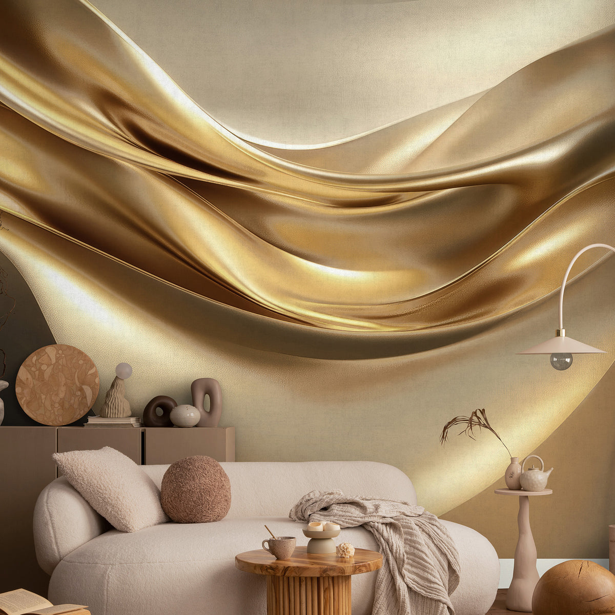 Veer Decor Liquid Gold Wall Mural 8412-VRAED-AR
