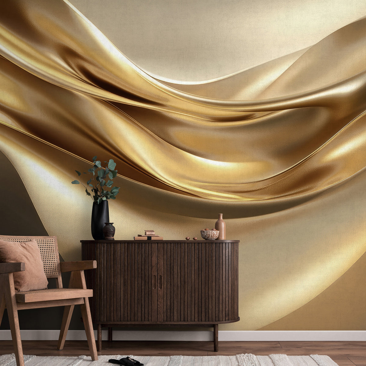 Veer Decor Liquid Gold Wall Mural 8412-VRAED-AR