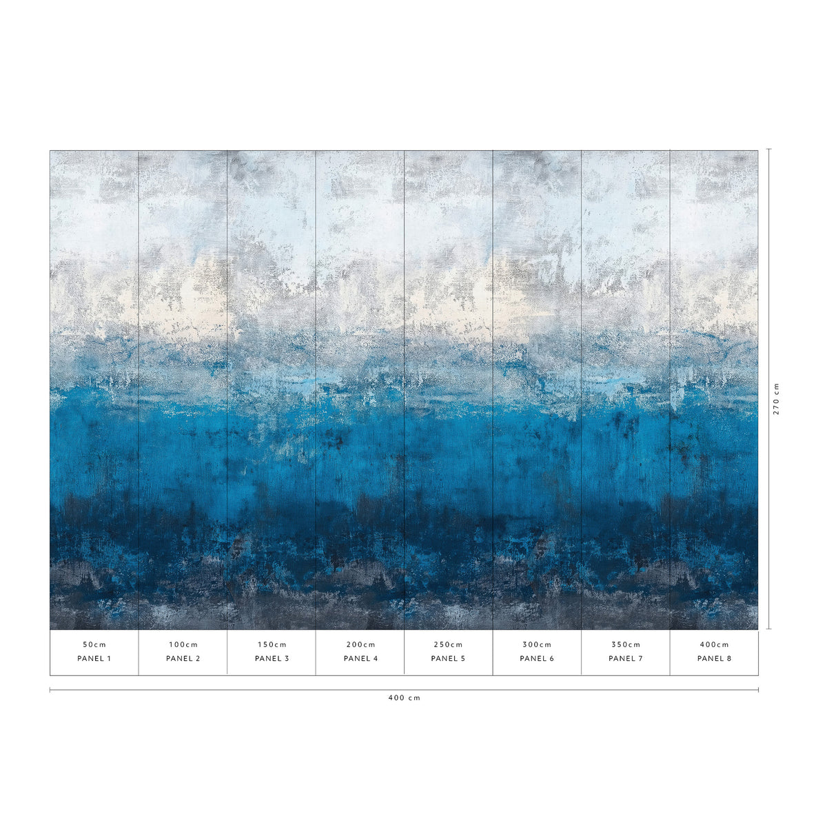 Veer Decor Ocean Line Blue Wall Mural 8412-VRAED-AS