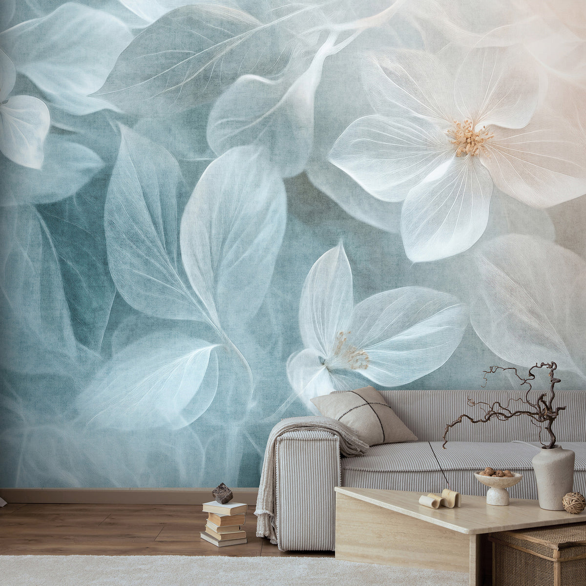 Veer Decor Dreaming Garden Blue Wall Mural 8412-VRAED-AU