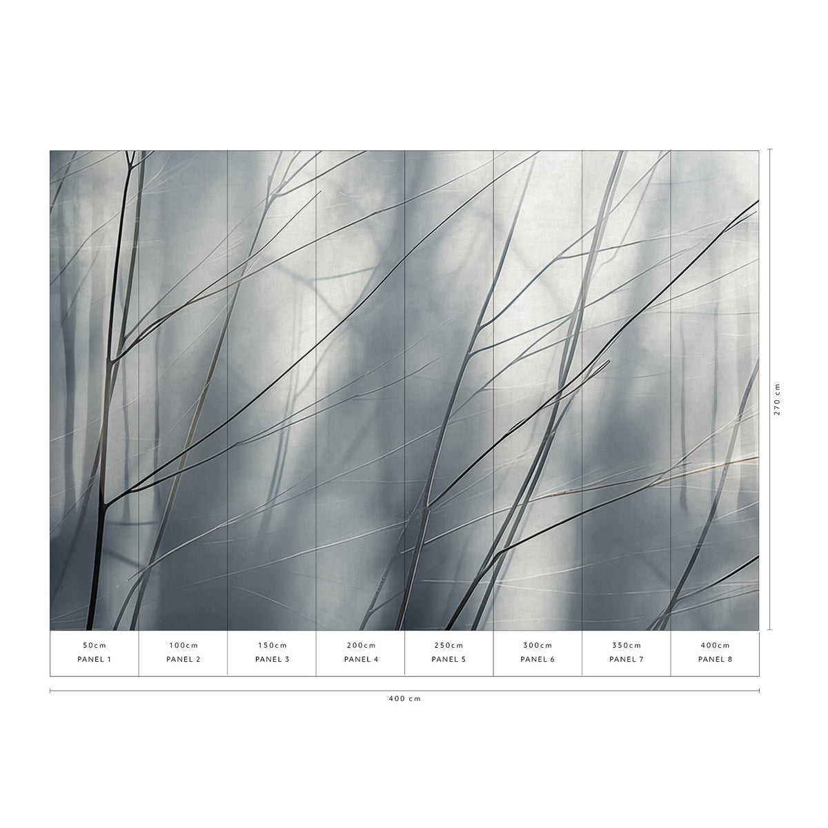 Veer Decor Aeris Grey Wall Mural 8412-VRAED-AV