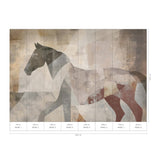 Veer Decor Caballo Brown Wall Mural 8412-VRAED-AX