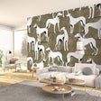 Veer Decor Greyhound Manor Gold Wall Mural 8412-VRAED-AY