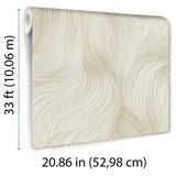 Veer Decor Waves of Light Beige Wallpaper 8413-VRFW-AA1