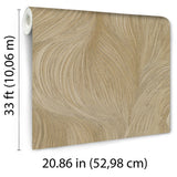Veer Decor Waves of Light Gold Wallpaper 8413-VRFW-AA4