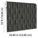 Veer Decor Concrete Illusion Black Wallpaper 8413-VRFW-AB3