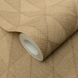 Veer Decor Woven Diamond Whisper Yellow Wallpaper 8413-VRFW-